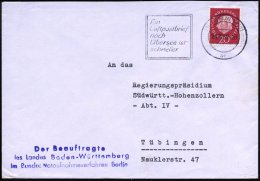 (1) BERLIN SW 11/ Ein/ Luftpostbrief.. 1959 (29.10.) MWSt + Viol. 3L: Der Beauftragte/ Des Landes... - Other & Unclassified