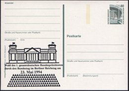 Berlin 1994 (23.5.) Amtl. Ausl.-P 80 Pf. Zeche Zollen + Zudruck: Wahl Des 1. Gesamtdeutschen... - Other & Unclassified