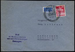 REMAGEN/ Der Beliebte Ausflugsort.. 1950 (8.11.) HWSt + 4L: Amt/für Wiedergutmachung/u.kontrollierte... - Other & Unclassified