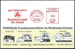 Nürnberg 1983 (8.12.) AFS: VORFÜHRSTEMPEL/POSTALIA/gut Geraten/Bundesanstalt/für Arbeit (Logo =... - Other & Unclassified