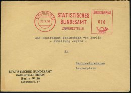 (1) BERLIN W 30/ STATISTISCHES/ BUNDESAMT/ ZWEIGSTELLE 1956 (20.9.) Seltener AFS Klar Auf Dienst-Bf. (Dü.E-20... - Other & Unclassified