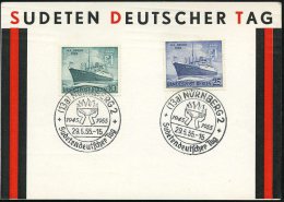 (13a) NÜRNBERG 2/ Sudetendeutscher Tag 1955 (29.5.) SSt (Hände Mit Flammenschale) 2x Rs. Auf... - Other & Unclassified