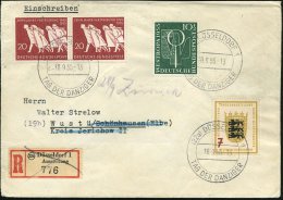 (22a) DÜSSELDORF 1/ TAG DER DANZIGER 1955 (18.9.) SSt 3x Auf Paar 20 Pf. "Zehn Jahre Vertreibung" U.a. (Mi.2x... - Other & Unclassified