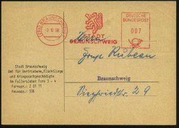 (20b) BRAUNSCHWEIG 1/ STADT/ BRAUNSCHWEIG 1958 (3.10.) AFS Auf Dienst-Orts-Kt.: Amt Für Vertriebene,... - Other & Unclassified