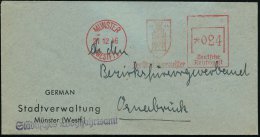 MÜNSTER/ (WESTF)1/ Der Oberbürgermeister 1946 (21.12.) Seltener, Aptieter AFS = NS-Adler + Untere Linie... - Other & Unclassified
