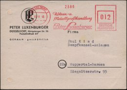 DÜSSELDORF 1/ Röhren-u./ Metallgroßhandlung/ Peter Luxenburger 1946 (13.11.) Seltener, Aptierter... - Other & Unclassified