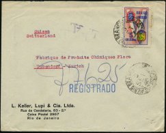 BRASILIEN 1945 (5.9.) 5 Crz. "Brasilianisches Expeditionskorps Intalien", EF (Motiv: Schlange!) Bl. 1L: REGISTRADO... - Other & Unclassified