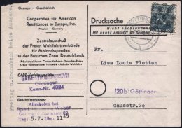 GÖTTINGEN 1/ K 1948 (2.7.) 2K Auf EF 16 Pf. Posthorn-Netz + Viol. HdN:... - Other & Unclassified