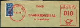 (16) FRANKFURT (MAIN) 16/ I.G. FARBENINDUSTRIE A.G./ In Liquidation 1953 (30.10.) AFS 10 Pf. Auf 2 Pf. NoB (= VE) ,... - Other & Unclassified