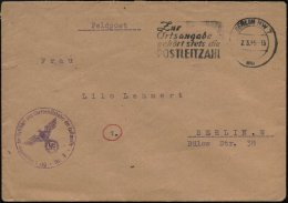 BERLIN NW 7/ Mn/ Zur/ Ortsangabe/ Gehört Stets Die/ POSTLEITZAHL 1945 (7.3.) MWSt + Viol. 1K-HdN: Der... - Other & Unclassified