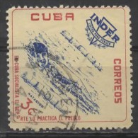 1962 National Sports Institute (I.N.D.E.R.) Commemoration - 3c Swimming  FU - Usados