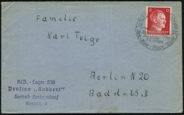 HERINGSDORF SEEBAD/ See-Mole-Moor-Wald.. 1942 (20.7.) HWSt + Viol. Abs.-4L: K L V.- Lager 836 /Pension "Gabbert"... - Other & Unclassified