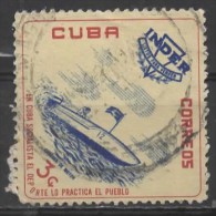 1962 National Sports Institute (I.N.D.E.R.) Commemoration - 3c Speed Boat  FU - Used Stamps