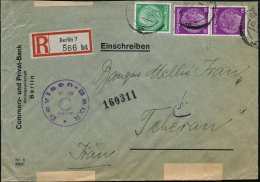 Berlin 7 1940 (22.8.) Vordr.-Bf.: Commerz- U. Privatbank Berlin + Viol. HdN: Devisen-Bank/C BANK, Seltene Frankatur... - Other & Unclassified