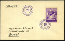SCHWEIZ 1939 Viol., Gez. Soldatenmarke: STABS-KP. FÜS. BAT. 26 = Pak Etc., Viol. 2K: STABSKP. FÜS.... - Other & Unclassified