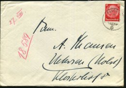 Reiferscheid 1939 (27.8.) 1K: FELDPOST/b/--- Auf EF 12 Pf. Hindenbg., Rs. Feldpost-Nr. "18 589 Postsammelstelle... - Other & Unclassified