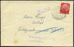 LÜTJENWESTEDT/ A/ über/ RENDSBURG 1939 (5.9.) 2K = PSt.I Auf EF 12 Pf. Hindenburg + Viol. 1L: Zurück... - Other & Unclassified