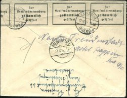KARLSRUHE/ (BADEN)2/ P 1939 (11.10.) 1K-Steg Rs. A. Devisen-Zensurstreifen, Frankatur Niederlande 5 C. Willibrord... - Other & Unclassified