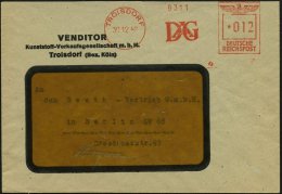 TROISDORF/ D A G 1942 (30.12.) Seltener AFS-Typ "Reichadler Antiqua" = D Ynamit-Nobel A G. Klar Gest. Firmen-Bf.:... - Other & Unclassified