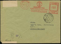 HAMBURG 26/ BUDERUS´SCHE/ HANDELSGES.MBH.. 1940 (15.11.) AFS 025 Pf. + 1K-Brücke: HAMBURG/28/c +... - Other & Unclassified