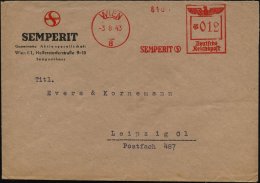 WIEN/ 8/ SEMPERIT 1943 (3.8.) Aptierter AFS Mit Altem österr. Ortsstempel (Firmen-Logo) Motivgl.... - Other & Unclassified