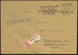 MÜNCHEN/ 37/ A/ HDB/ Am 10.April/ Dem Führer/ Dein "Ja" 1938 (31.3.) Seltener MWSt + Bayer. RZ:... - Other & Unclassified