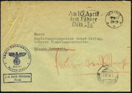 MAINZ/ *3v/ Am 10.April/ Dem Führer/ Dein "Ja" 1938 (5.4.) Seltener MWSt Zum Österreich-"Anschluß"... - Other & Unclassified