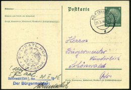 HOF (SAALE) 2/ D 1936 (21.3.) 2K + Viol. 1K-HdN: ERS.-BATL.HOF/3. (M.G.) KOMP. (noch Weimarer Adler) + Blauer 2L:... - Other & Unclassified