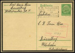 DÜSSELDORF !/ *II/ Denkmalsweihe/ J R 158/ Am 23.Sept.1934/ In Paderborn 1934 (19.9.) Seltener MWSt =... - Other & Unclassified