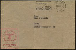 BERLIN N 4/ An/ Vermeidet/ RUNDFUNK-/ STÖRUNGEN! 1939 (30.8.) MWSt + Roter Ra.: Annahmestelle I Für... - Other & Unclassified