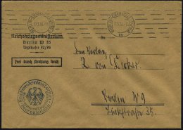 BERLIN-CHARLOTTENBURG 2/ Bb 1935 (17.3.) Bd.MaSt. + Blauer 1K-HdN: Reichswehrministerium/... - Other & Unclassified