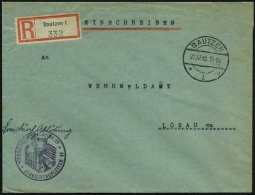 BAUTZEN/ *1m 1935 (31.12.) 1K-Steg + Viol. 1K-HdN: WEHRKREISKOMMANDO IV/ AUSBILDUNGSLEITER 11 (noch Weimarer... - Other & Unclassified