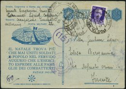 ITALIEN /  ALBANIEN 1942 (10.3.) 1K: POSTA MILITARE/No 22 = 9. Armee Tirana, Albanien! 2x + Viol. Zensur-2K:... - Sonstige & Ohne Zuordnung