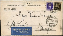 ITALIEN 1941 (10.6.) 1K-Steg: POSTA MILITARE/Nro 96 + Rs. Hs. Abs.: , Luftpost-Vordr.-Faltbf.Bf.:... - Other & Unclassified