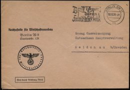 Berlin W 9 1939 (18.12.) Dienst-Vordr.Bf.: Reichsstelle Für Wirtschaftsausbau/FdAR =... - Other & Unclassified