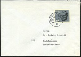 B.R.D. 1965 (15.2.) 20 Pf. "Dietrich Bonhoeffer", EF = Evangel. Widerständler ("Bekennende Kirche") Klar Gest.... - Other & Unclassified