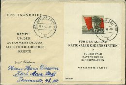 D.D.R. 1956 (25.5.) 20 Pf. "70. Geburtstag Ernst Thälmann", Block EF , Klar Gest. (MÖLKAU) ... - Other & Unclassified