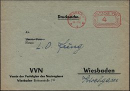 WIESBADEN/ *1a 1948 (29.11.) PFS 4 Pf. Auf Vordr.Bf.: VVN/Verein Der Verfolgten Des Naziregimes ,Orts-Bf.... - Other & Unclassified