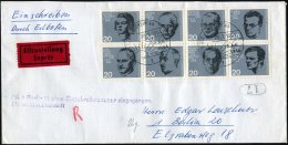 1 BERLIN 44/ 20.Juli/ 1944 1964 (20.7.) SSt Auf Kompl. Satz Widerstandskämpfer Im 8er-Block-Zus.-Druck (ohne... - Other & Unclassified