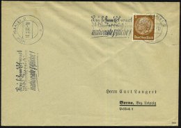 HOF (SAALE) 2/ A/ Bei Hohem Erbgut/ Ist Kinderreichtum/ Nationale Pflicht! 1937 (17.2.) Seltener MWSt, Text Teils... - Other & Unclassified