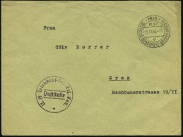 BÖHMEN & MÄHREN 1940 (29.11.) 2K: PRAG/PLST/d/DDP BÖHMEN-MÄHREN + Viol. 1K-Hdn: II.  S S -... - Other & Unclassified