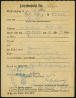 DEUTSCHES REICH /  WEISSRUSSLAND 1943 (25.11.) Blauer 1K-HdN: Feldpostnr. 16 441 =  S S - Inf.-Brigade 1 Auf... - Other & Unclassified