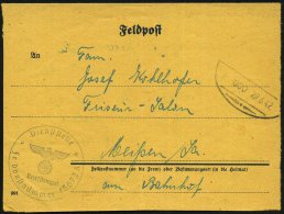 DEUTSCHES REICH 1942 (29.6.) Stummer Bahn-Oval = Tarnstempel + Viol. 1K-HdN: Feldpostnr. 46672 =  S S -... - Other & Unclassified