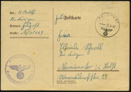 DEUTSCHES REICH 1942 (20.4.) 1K: FELDPOST/c/--- + Viol. 1K-HdN: Feldpostnr. 30629 C = Stab.  S S - Division... - Other & Unclassified