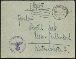 KLAGENFURT 2/ A 1941 (10.2.) MaWellenSt. + Viol. 1K-HdN: Feldpostnr. 18 149 D = I./ S S - Rgt. "Nordland" + Rs. Hs.... - Other & Unclassified