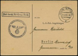 BERLIN-WITTENAU/ D 1942 (24.10.) 2K-Steg + Ra.: FdAR + 1K-HdN: Polizeipräsident In Berlin/... - Other & Unclassified