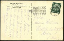 BERLIN-CHARLOTTENBURG 2/ Ar/ KRIEGS/ WHW 1940 (9.1.) MWSt (Schwert Mit Hakenkreuz) Bedarfs-Ak. (Bo.S 350 A , Nur In... - Other & Unclassified