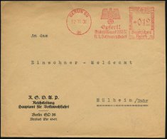 BERLIN SO/ 36/ Opfert!/ Winterhilfswerk 1936-37/ N.S.Volkswohlfahrt 1936 (12.11.) Seltener AFS (WHW-Adler) Auf... - Other & Unclassified