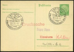 WEIMAR/ 3.Reichsführerlager Der HJ 1938 (29.5.) SSt (Hakenkreuz-Adler Mit Schwert U. Hammer) Klar Gest.... - Other & Unclassified