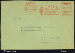 OLDENBURG (OLDB)1/ NSDAP/ Hitler-Jugend/ Gebiet Nordsee.. 1937 (12.6.) AFS = HJ-Logo (Hakenkreuz-Raute) Klar Gest.... - Sonstige & Ohne Zuordnung